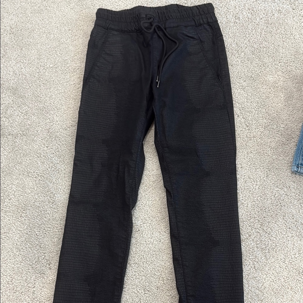 Black Sweatpants with Streamlined Silhouette